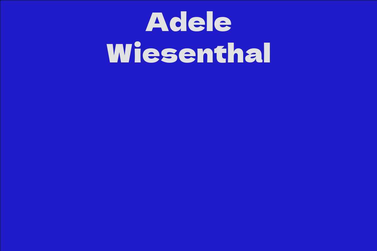 Adele Wiesenthal