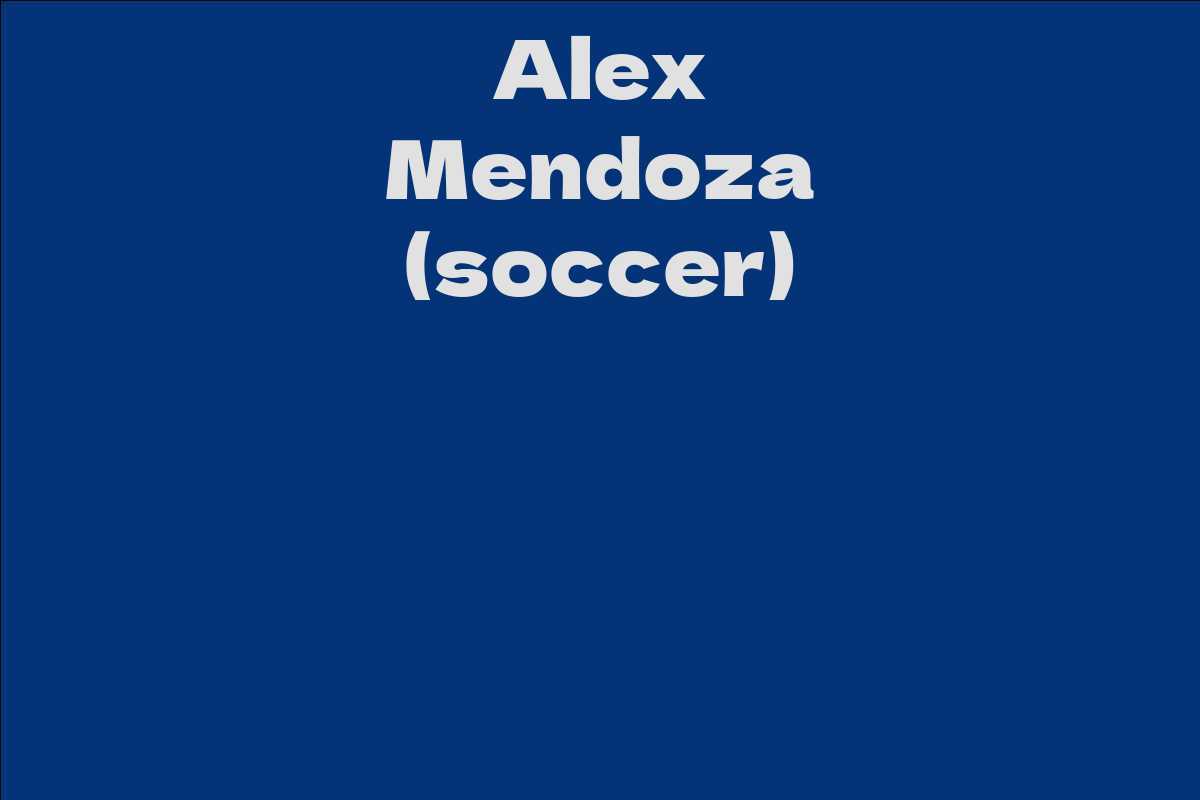Alex Mendoza (soccer)