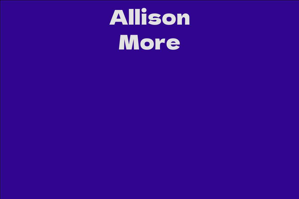 Allison More