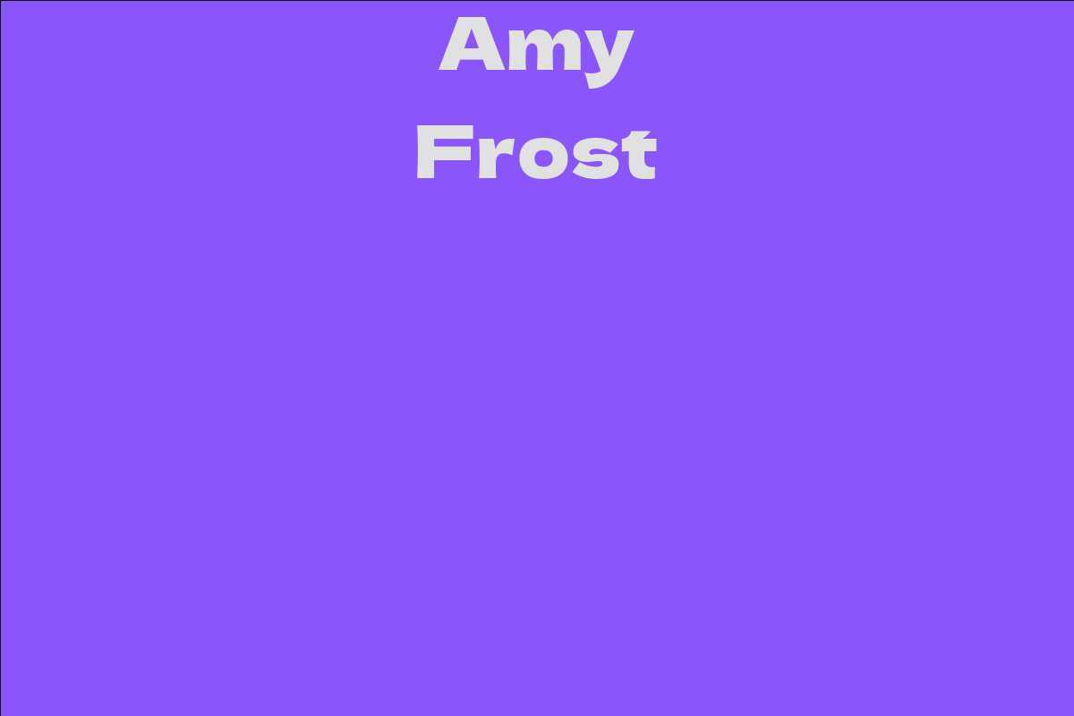Amy Frost