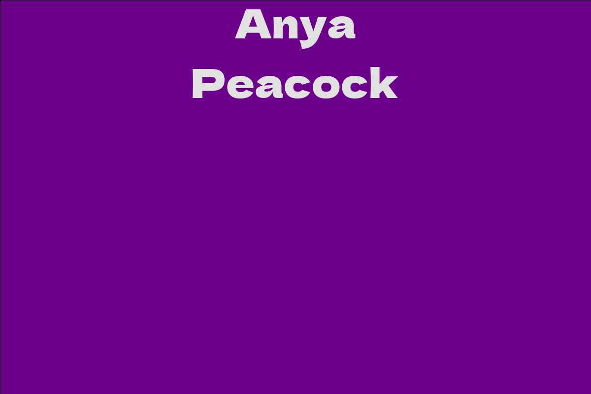 Anya Peacock