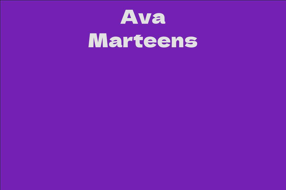 Ava Marteens
