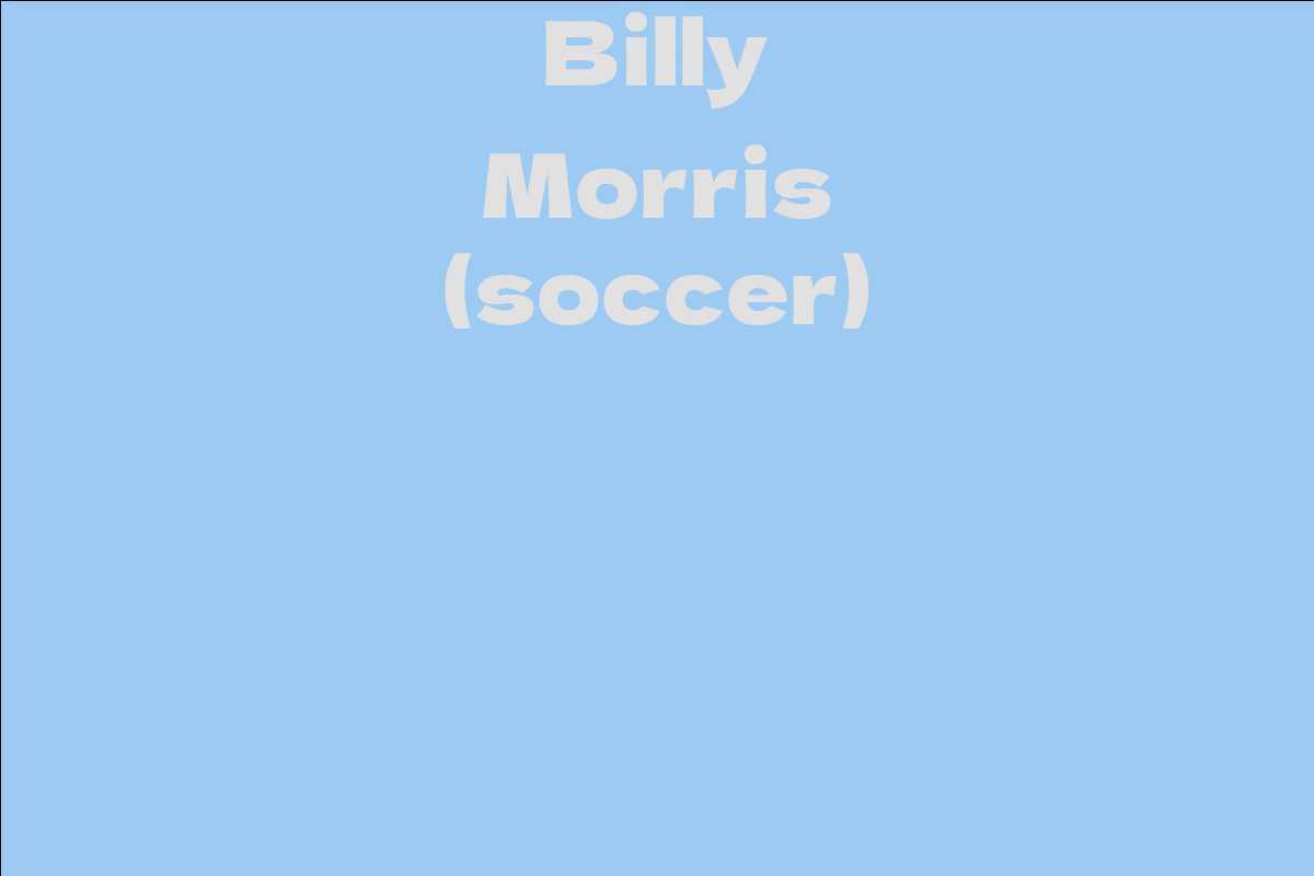 Billy Morris (soccer)