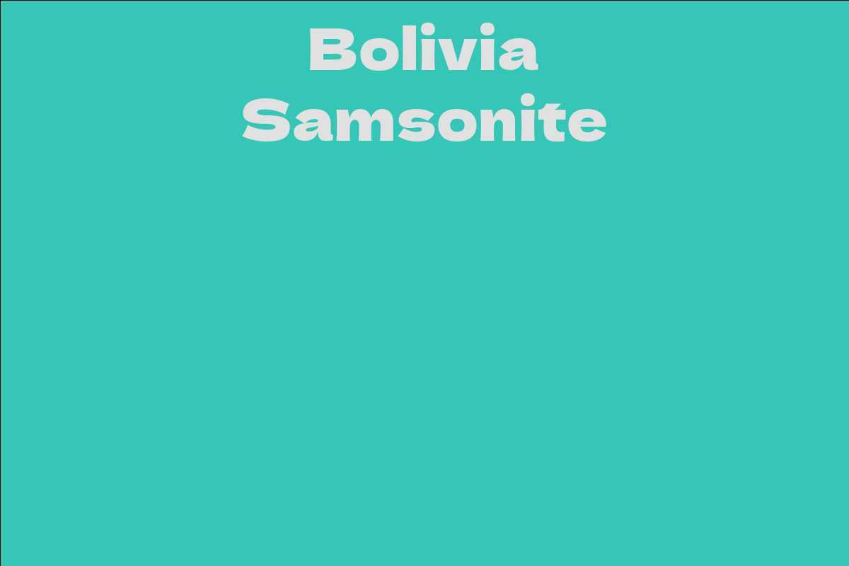 Bolivia Samsonite