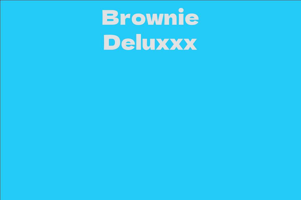 Brownie Deluxxx
