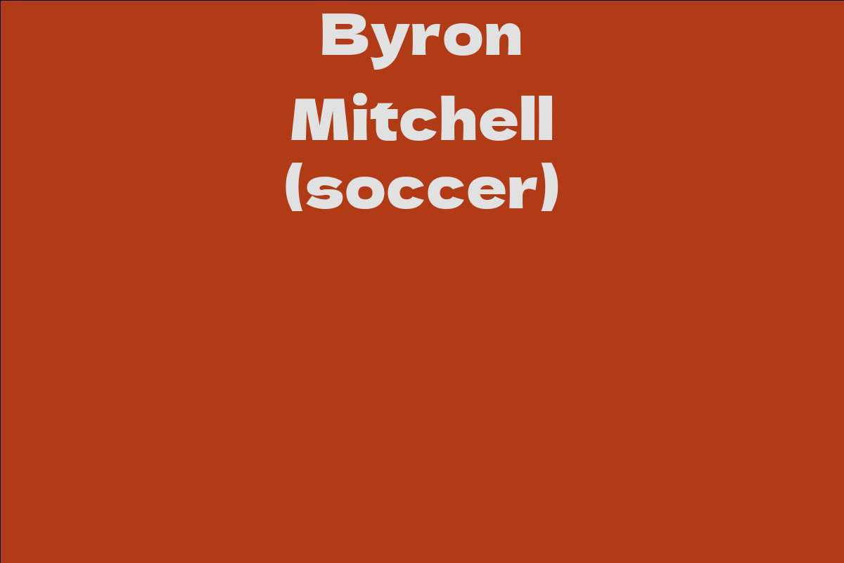Byron Mitchell (soccer)