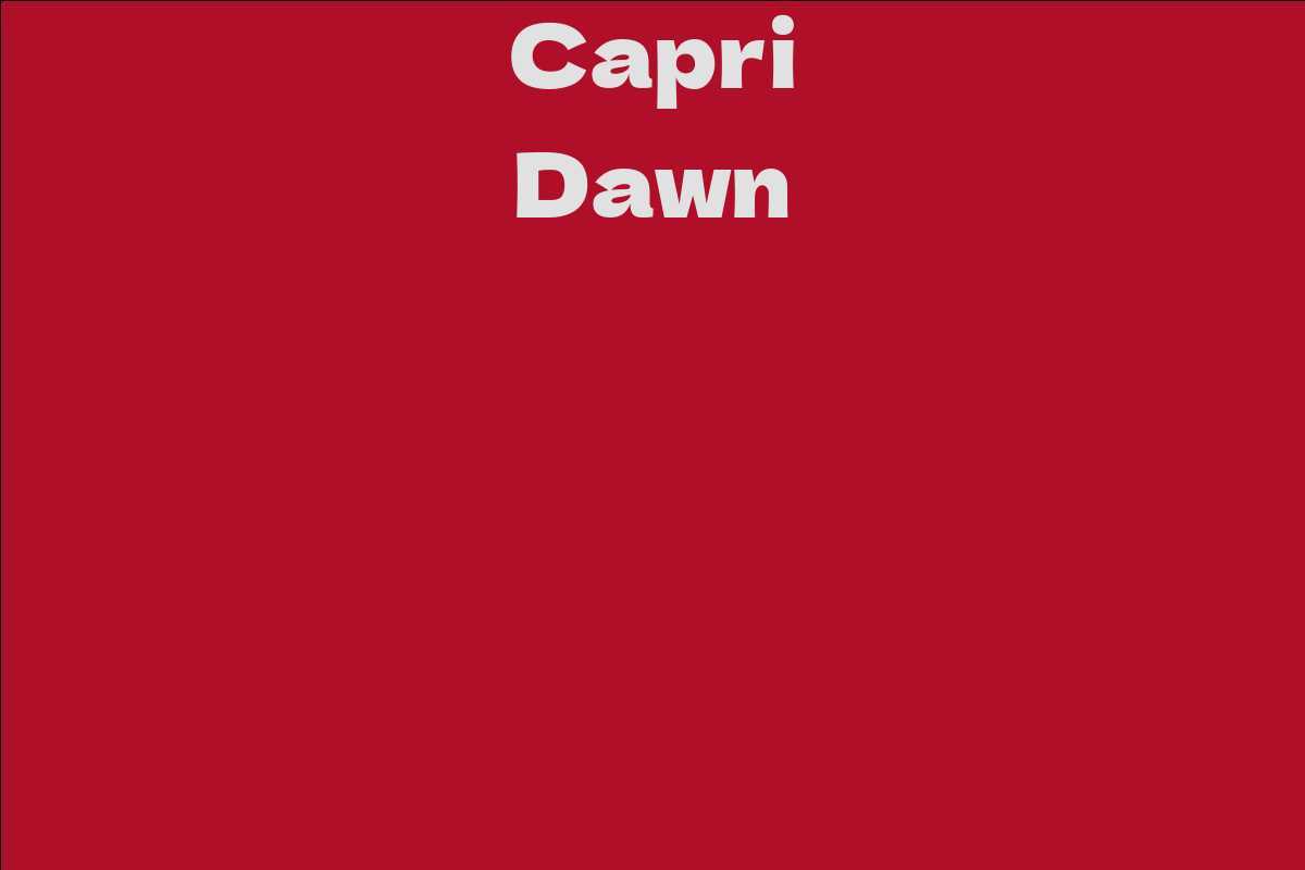 Capri Dawn