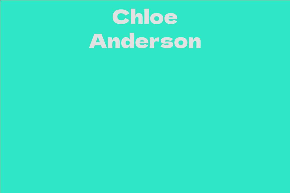 Chloe Anderson