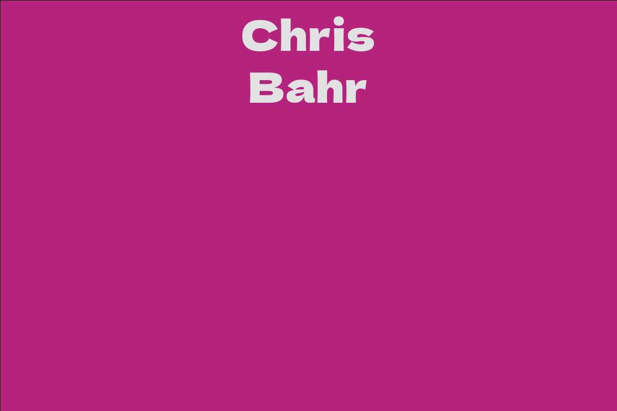 Chris Bahr