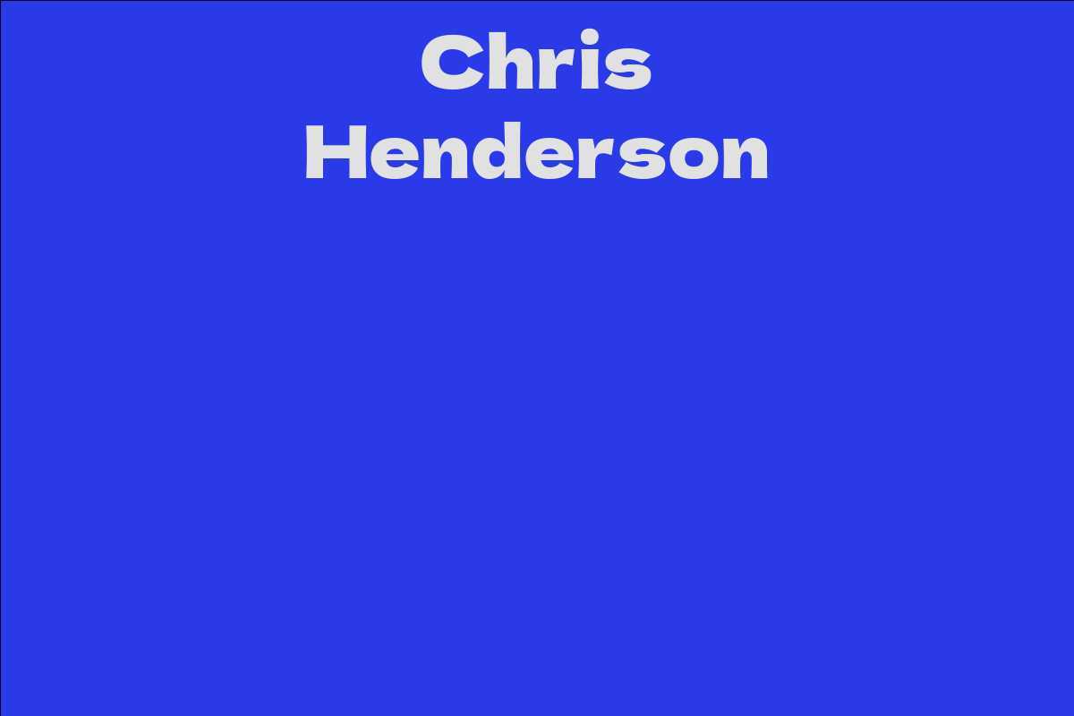 Chris Henderson