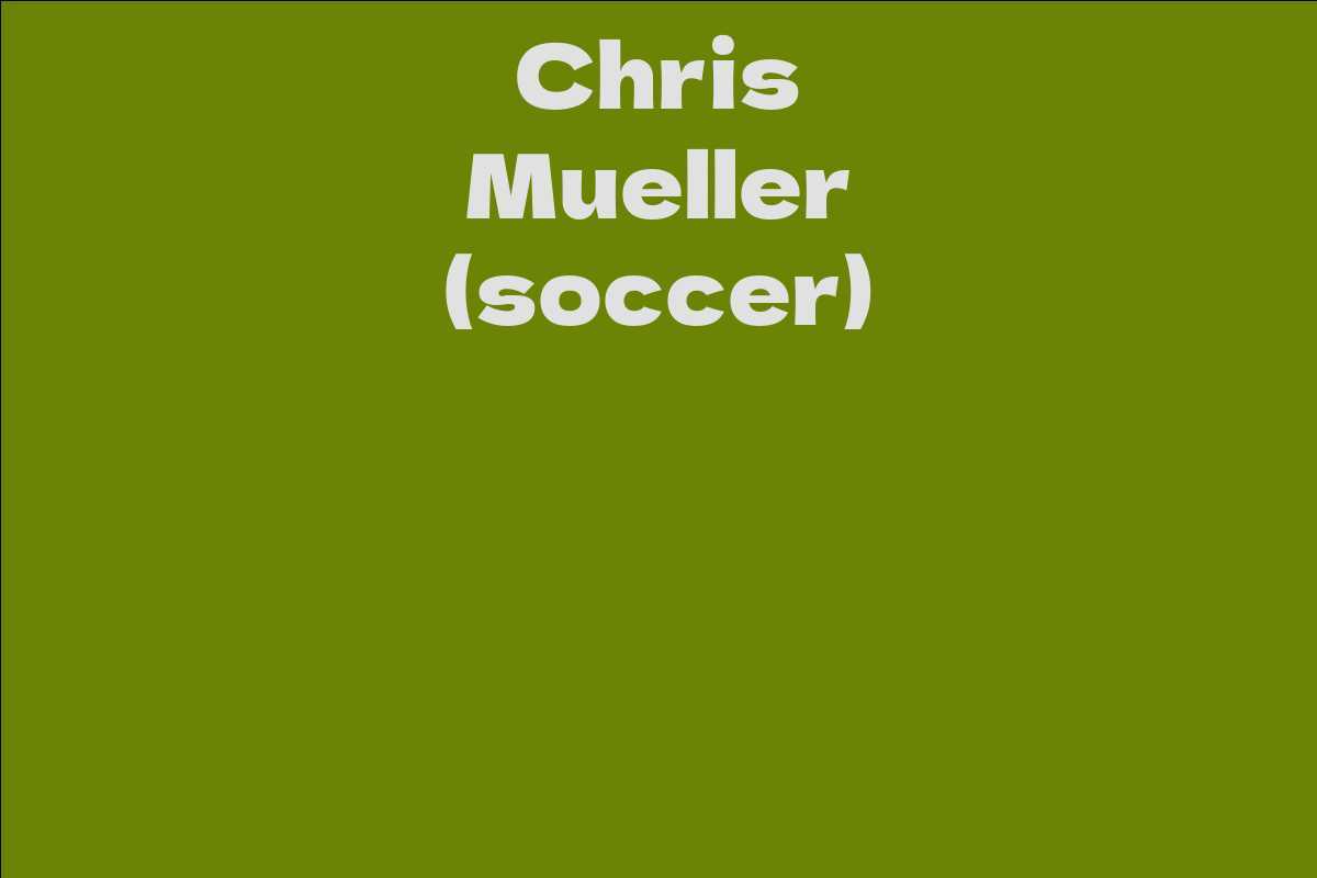 Chris Mueller (soccer)