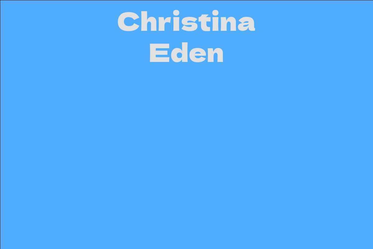 Christina Eden