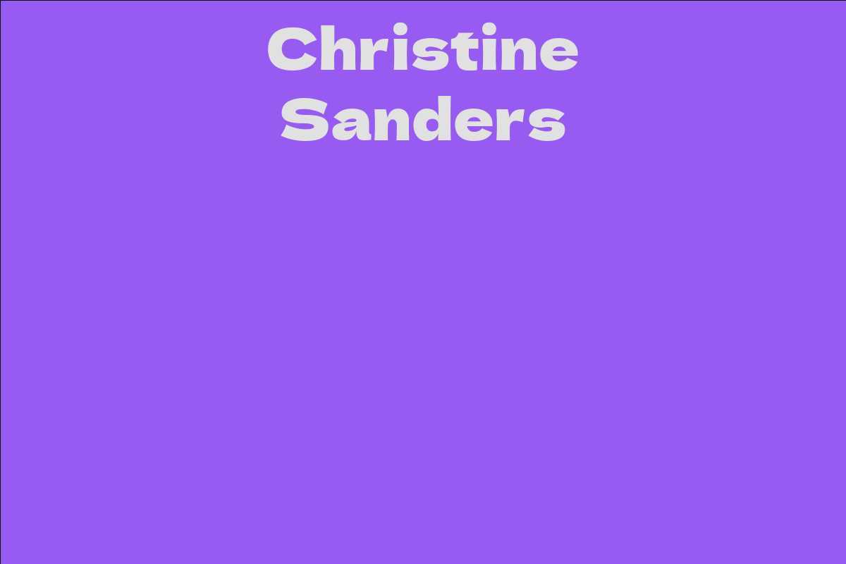 Christine Sanders