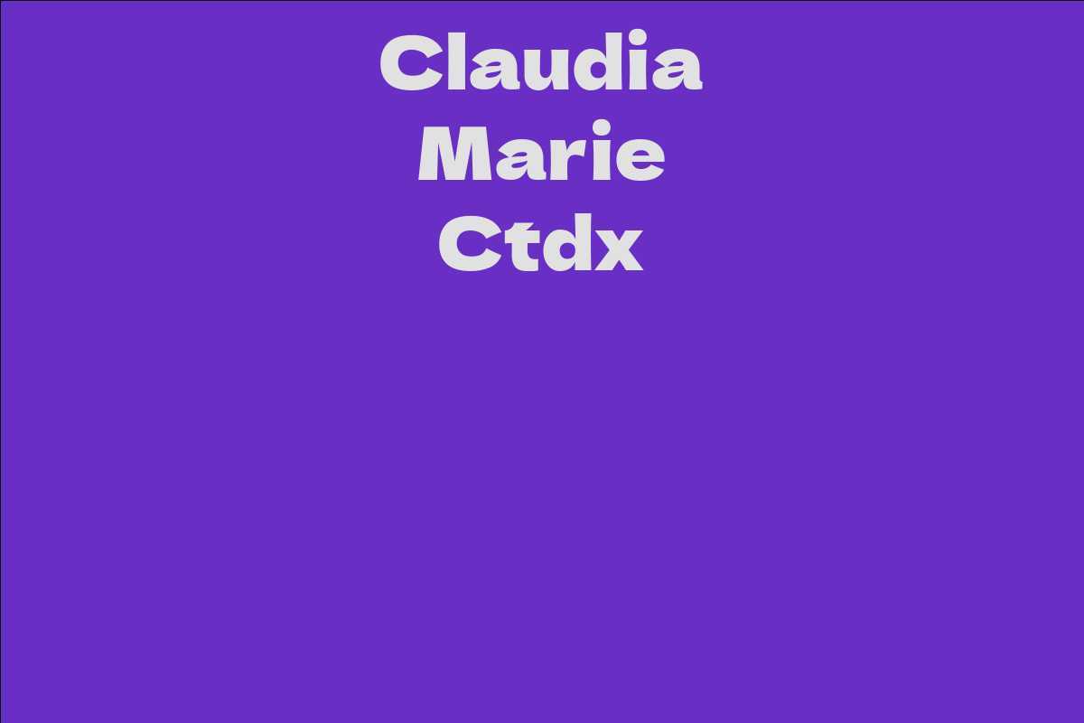 Claudia Marie Ctdx