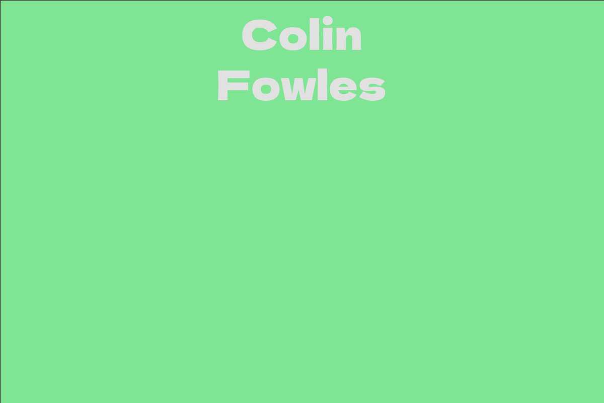 Colin Fowles