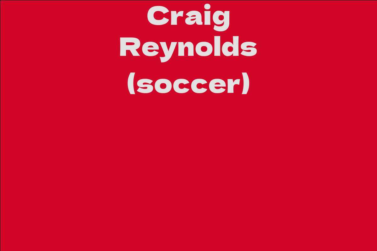 Craig Reynolds (soccer)