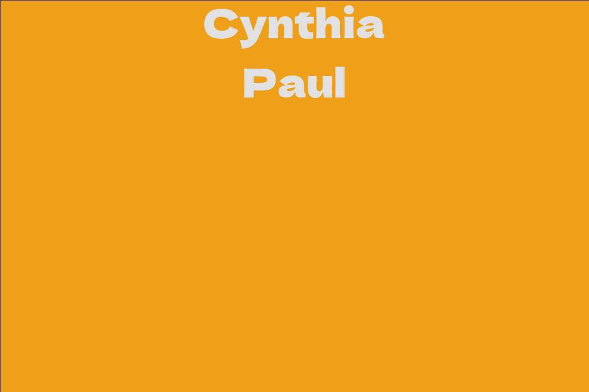 Cynthia Paul