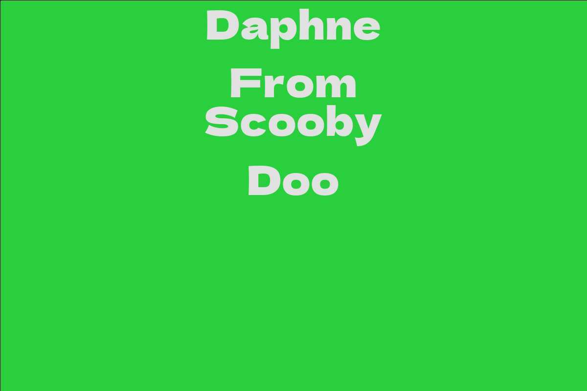 Daphne From Scooby Doo