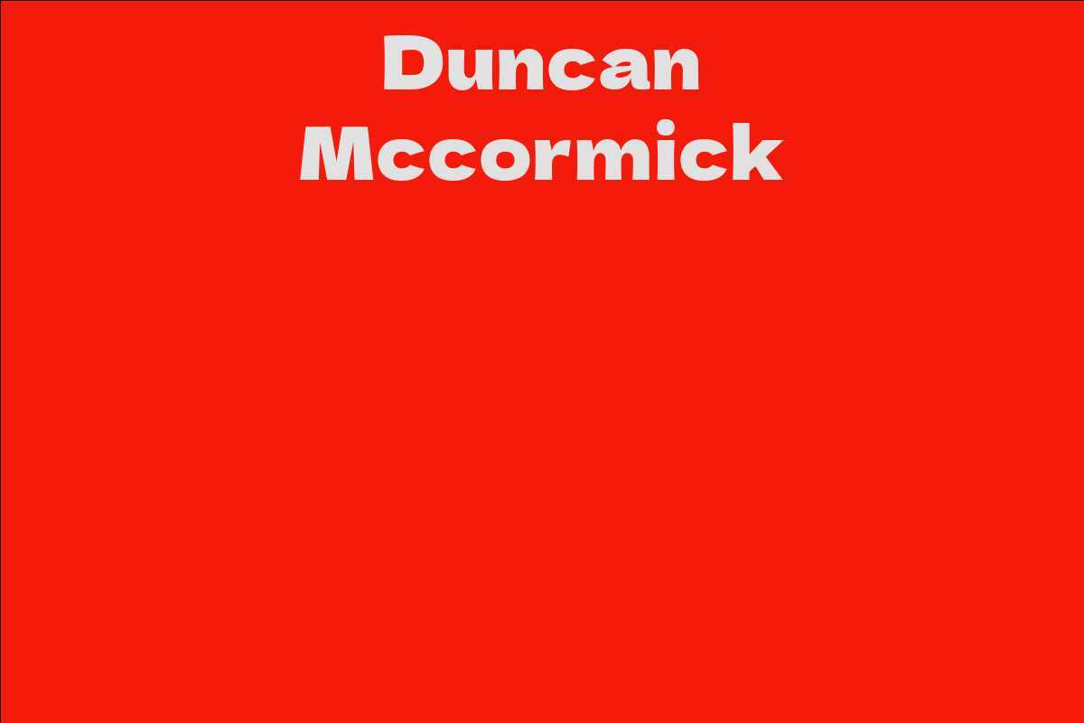 Duncan Mccormick