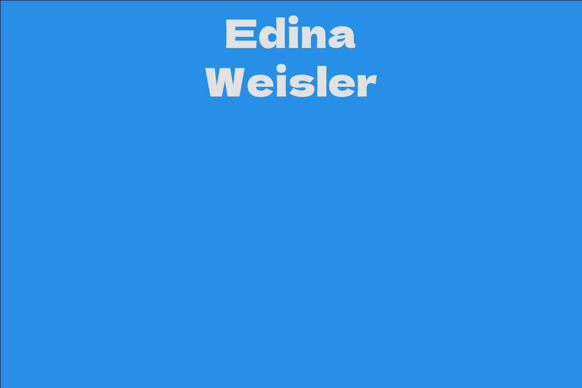 Edina Weisler