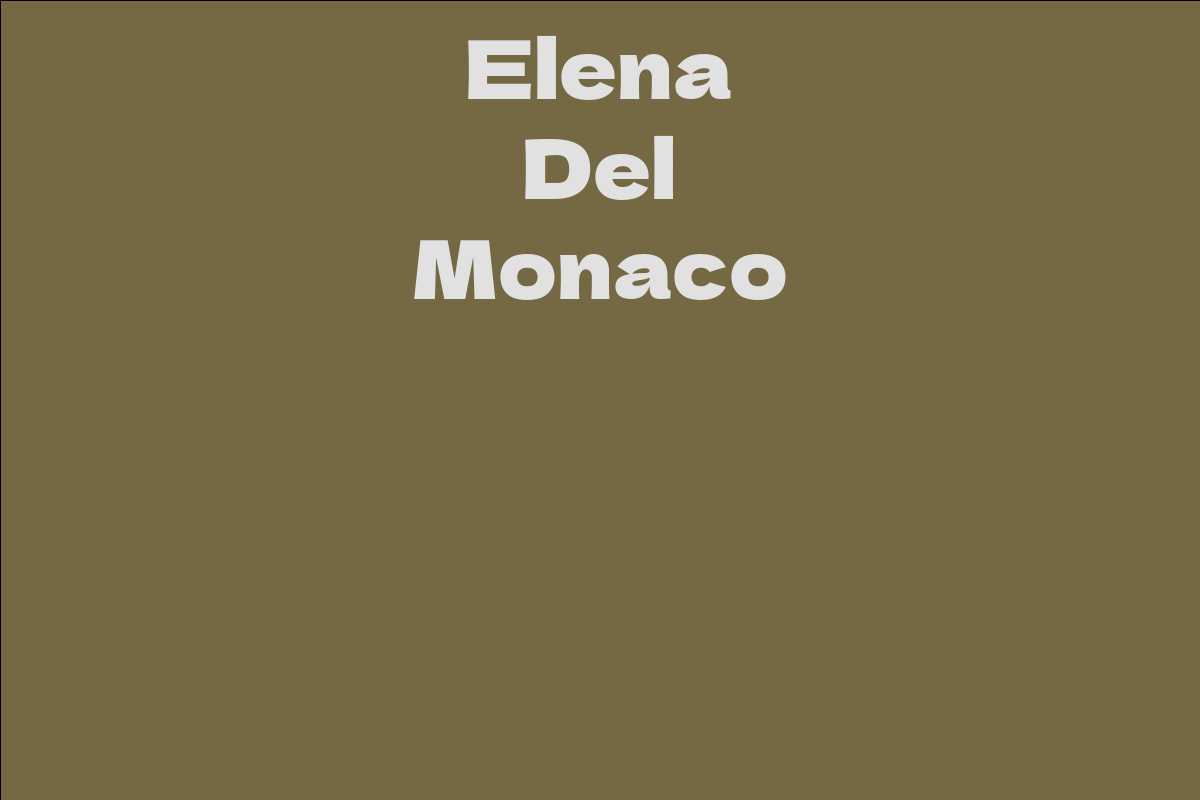 Elena Del Monaco