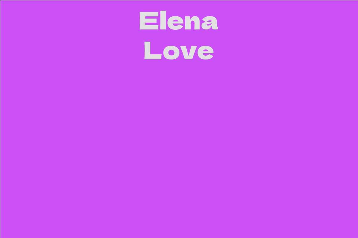 Elena Love