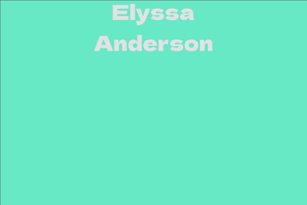 Elyssa Anderson