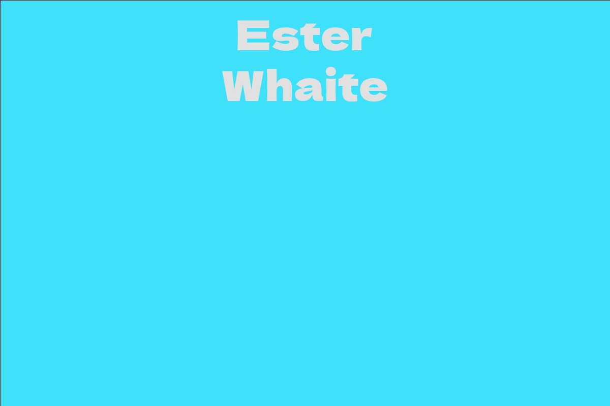 Ester Whaite