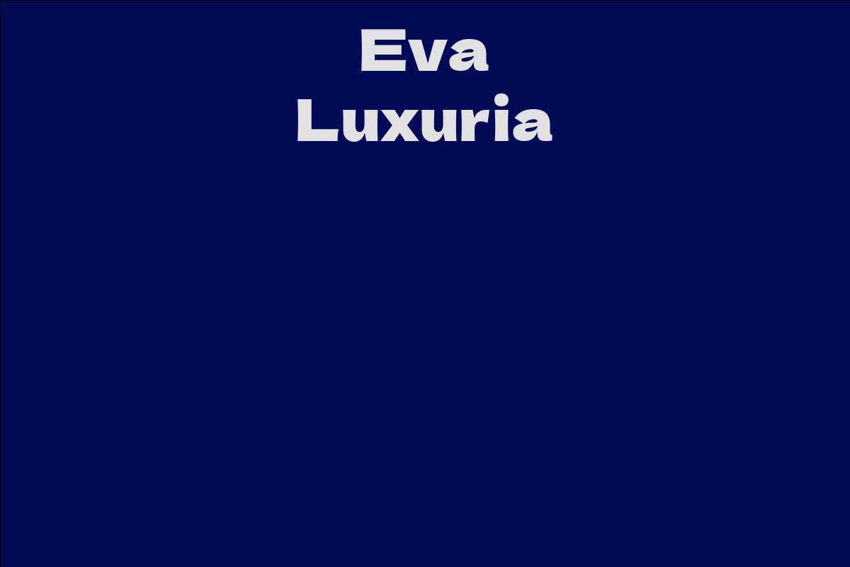 Eva Luxuria