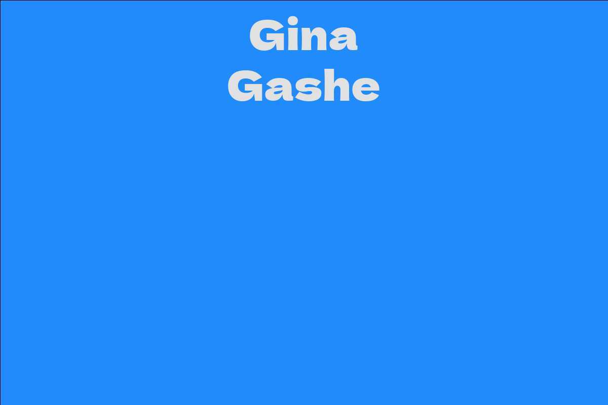 Gina Gashe