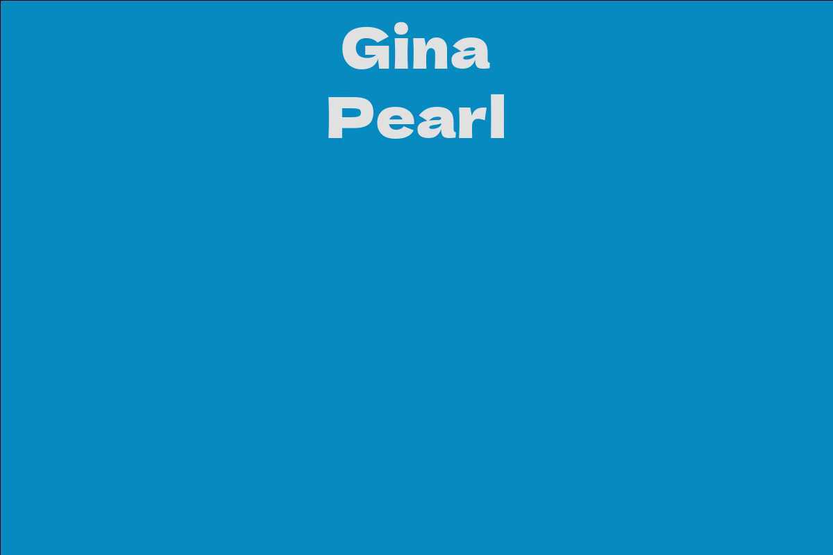 Gina Pearl