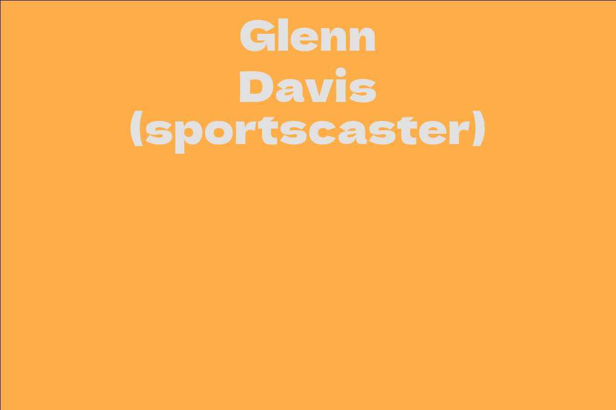 Glenn Davis (sportscaster)