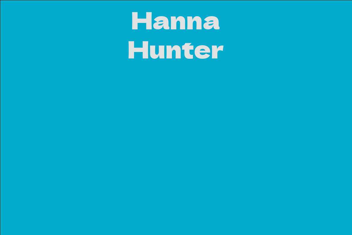 Hanna Hunter