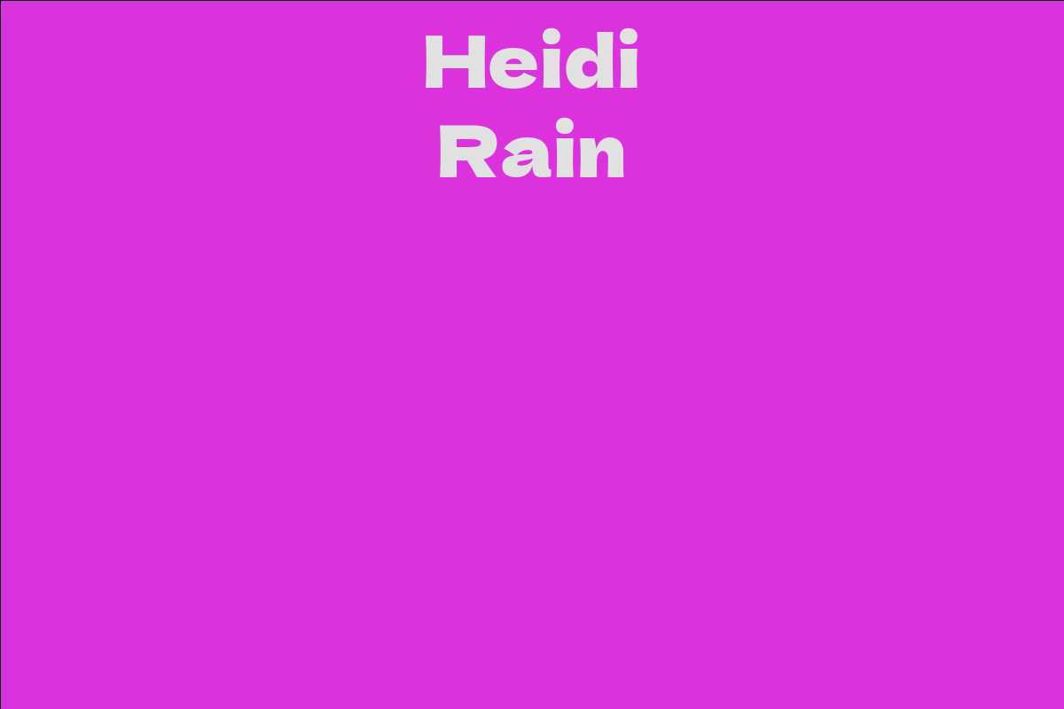 Heidi Rain