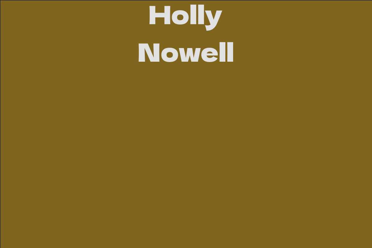 Holly Nowell