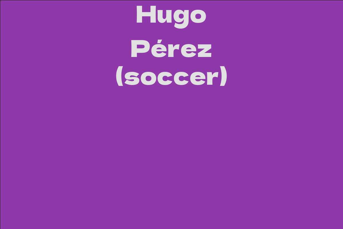Hugo Pérez (soccer)