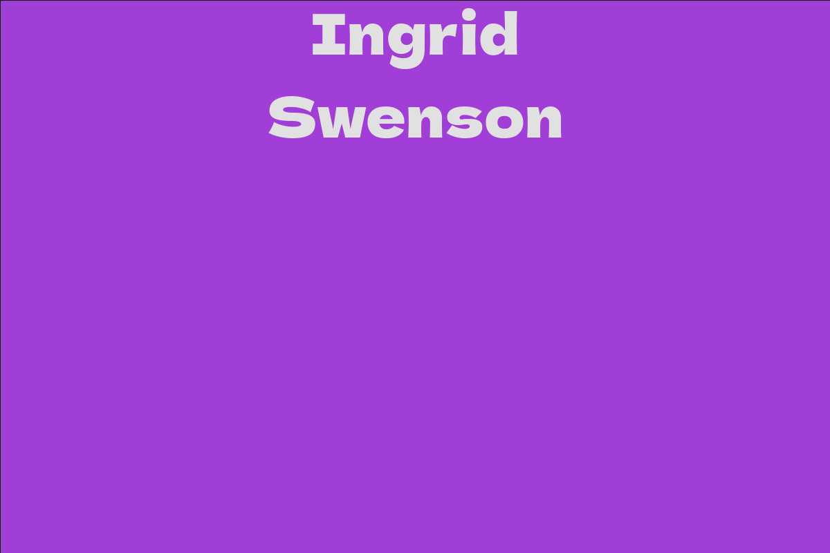 Ingrid Swenson