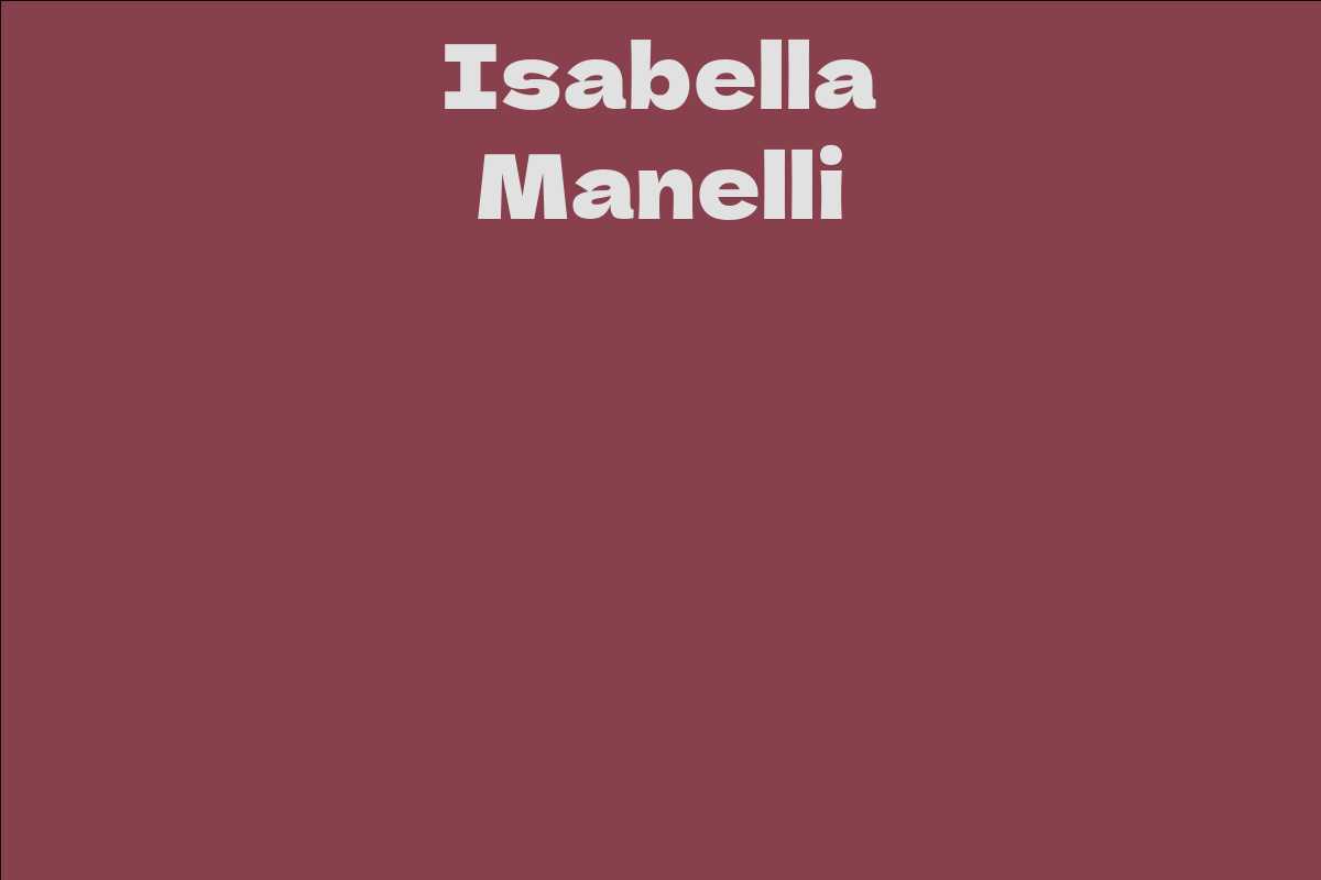 Isabella Manelli