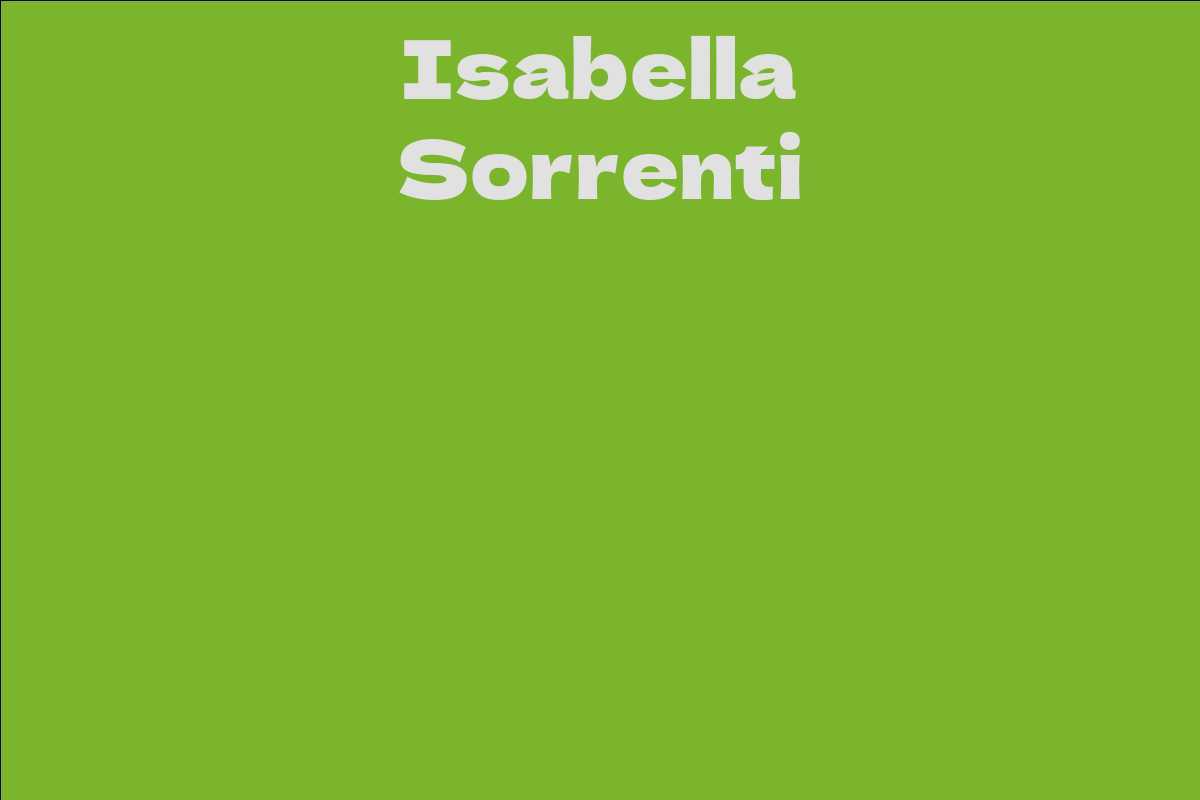 Isabella Sorrenti