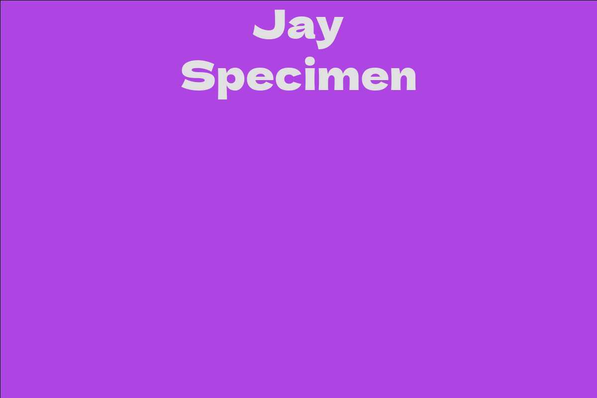 Jay Specimen