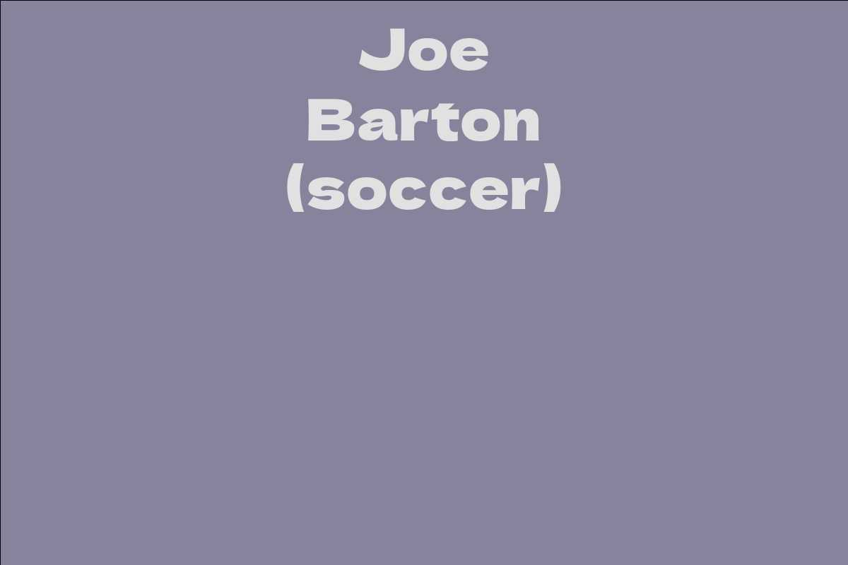 Joe Barton (soccer)