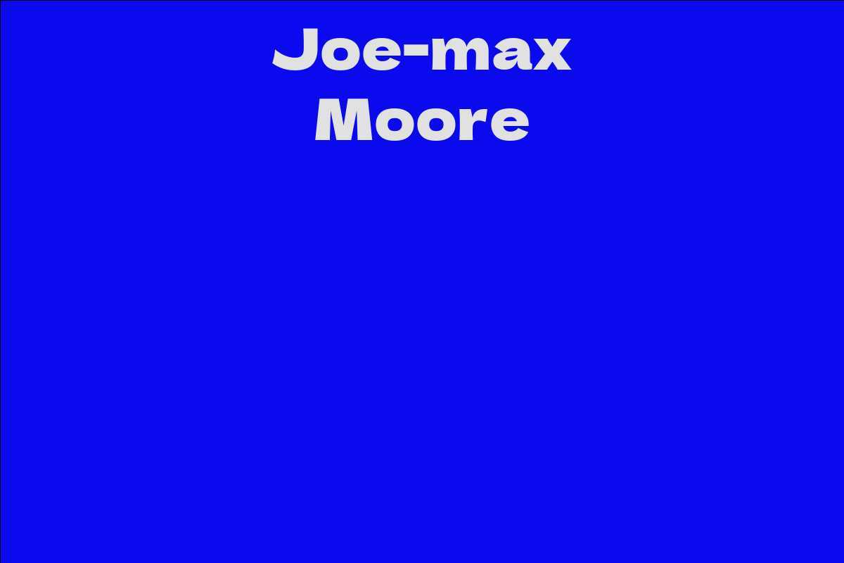 Joe-max Moore