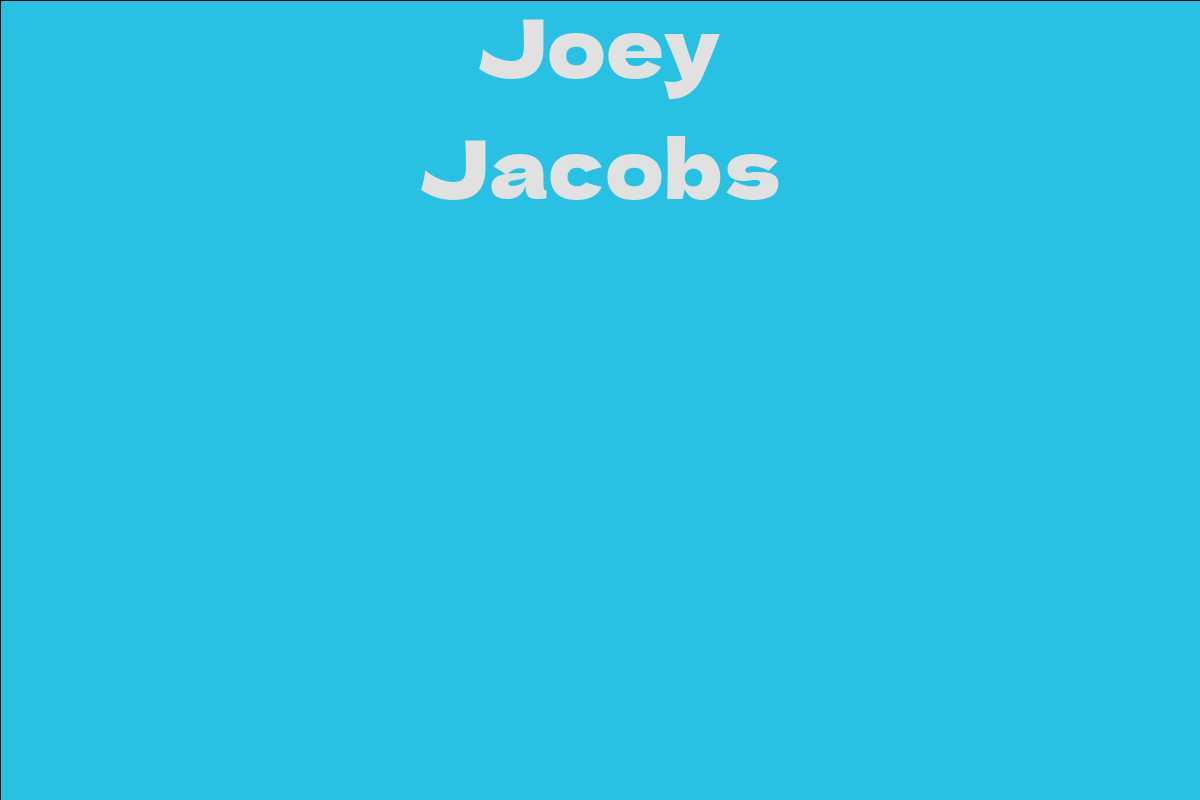 Joey Jacobs