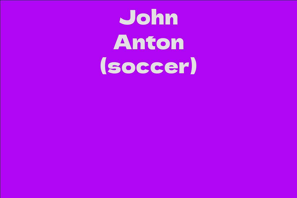 John Anton (soccer)