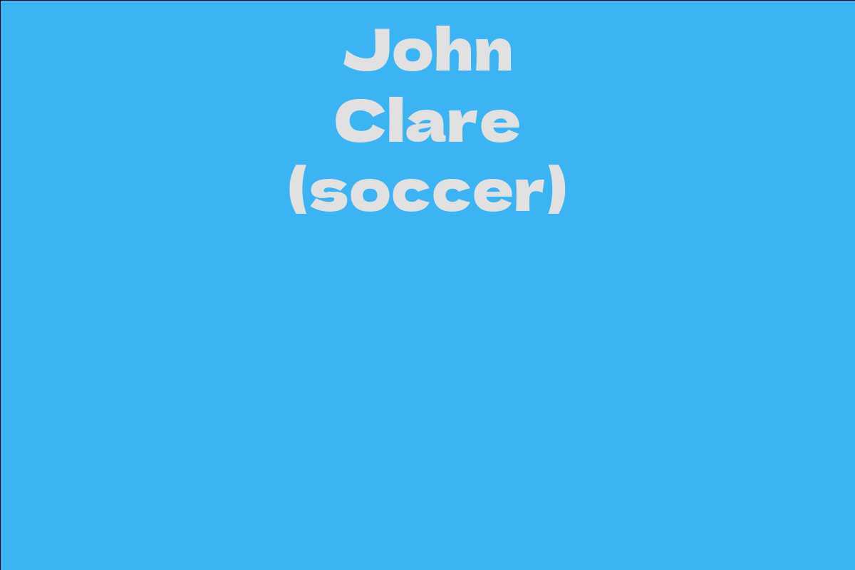 John Clare (soccer)