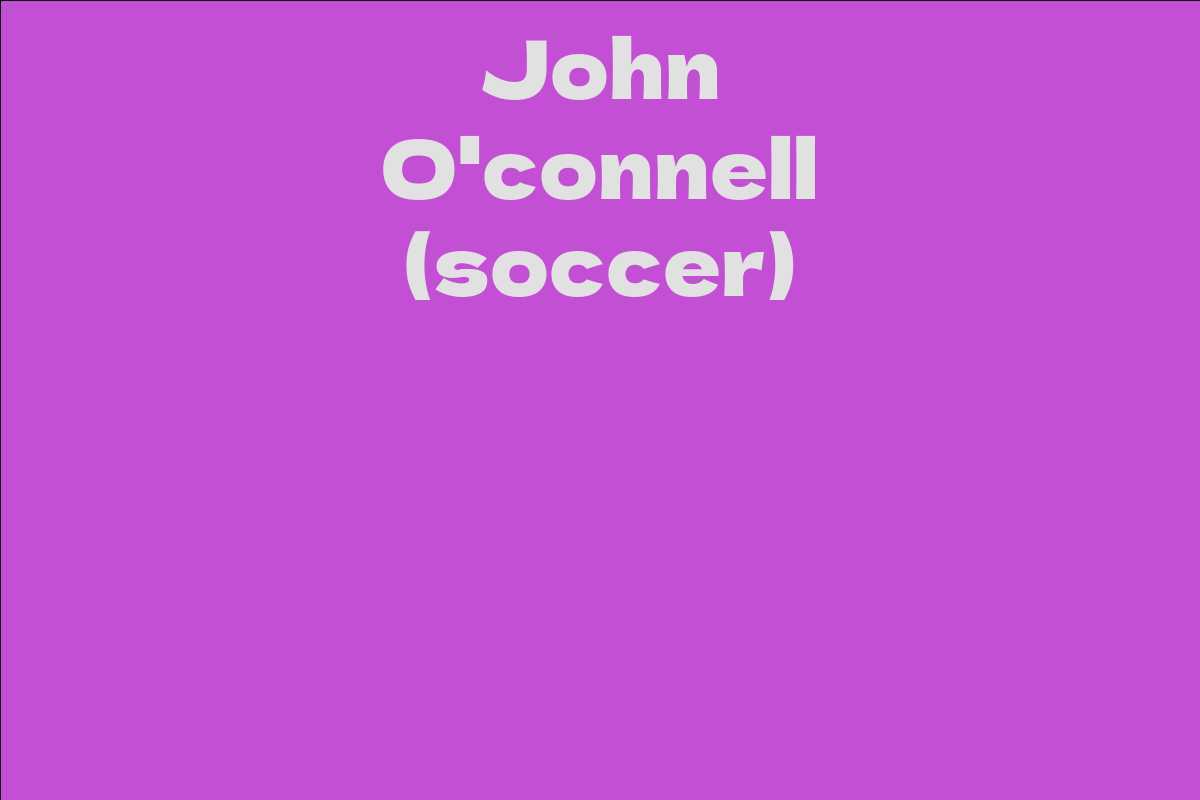 John O'connell (soccer)