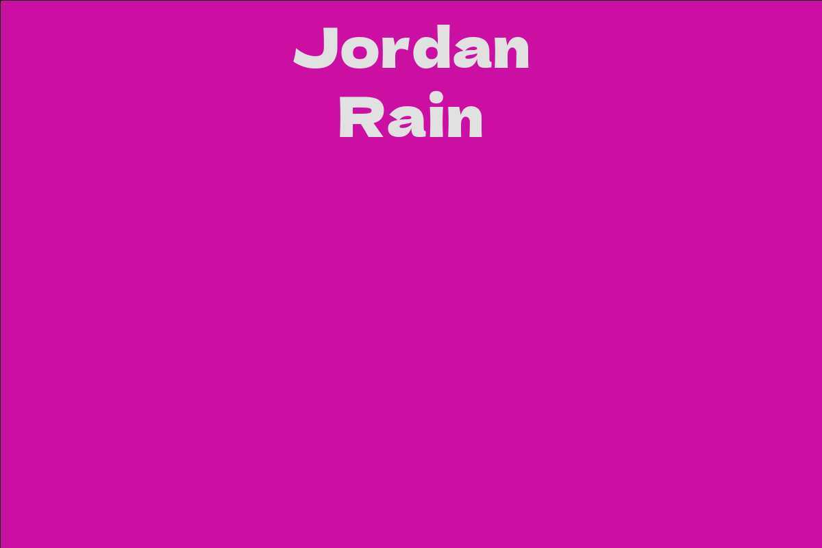 Jordan Rain