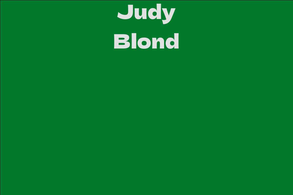 Judy Blond