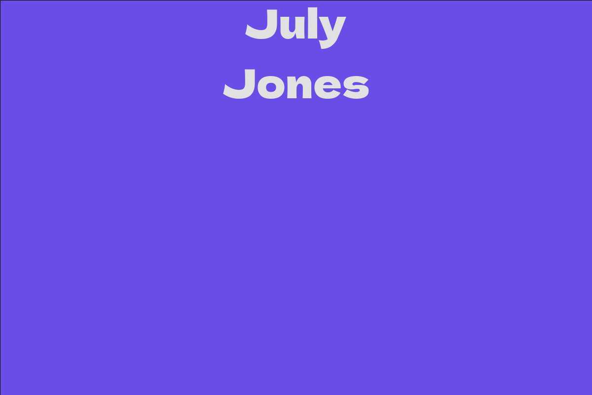 July Jones