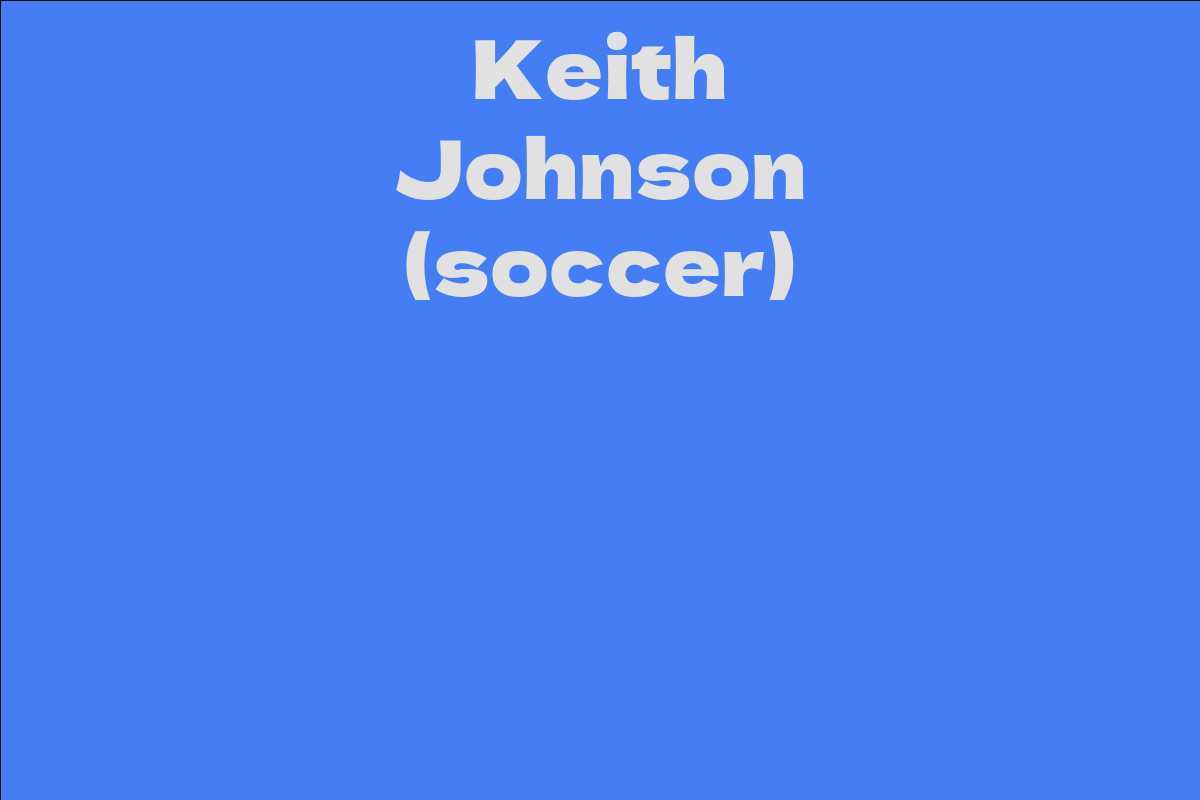 Keith Johnson (soccer)
